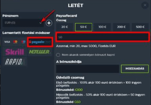 Paysafecard kaszinók-3